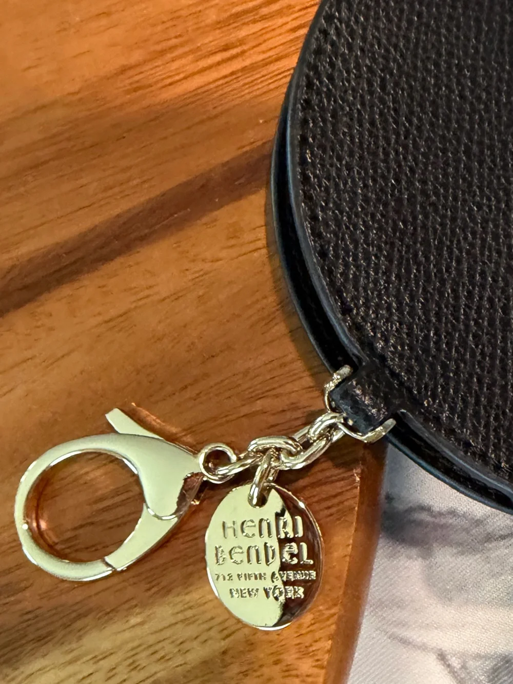 Henri Bendel Robot Gold-Tone Sparkle Coin Purse / Bag Charm NWOT